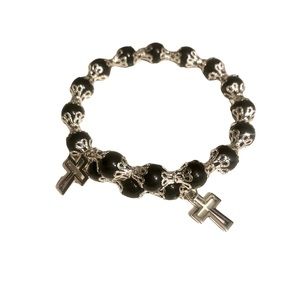 Silver-Toned Memory Wire Bracelet (Handmade)